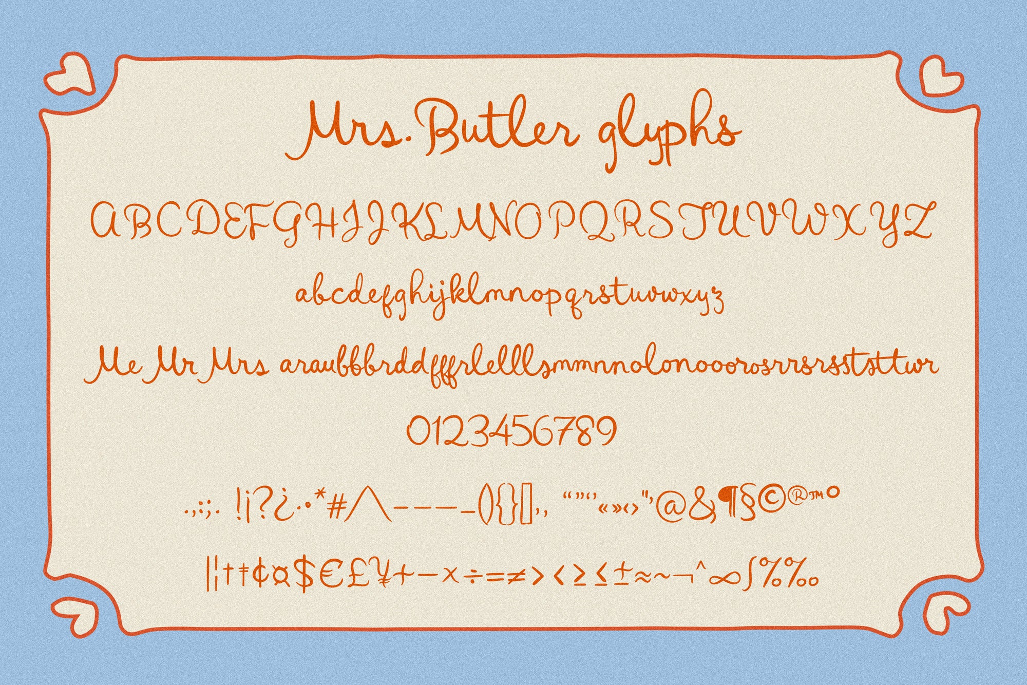 Mrs. Butler // Wedding Font