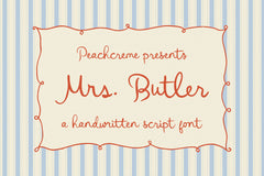 Mrs. Butler // Wedding Font