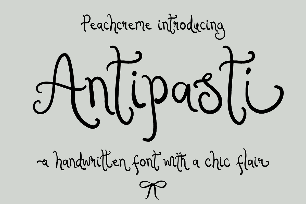 Antipasti // Quirky font