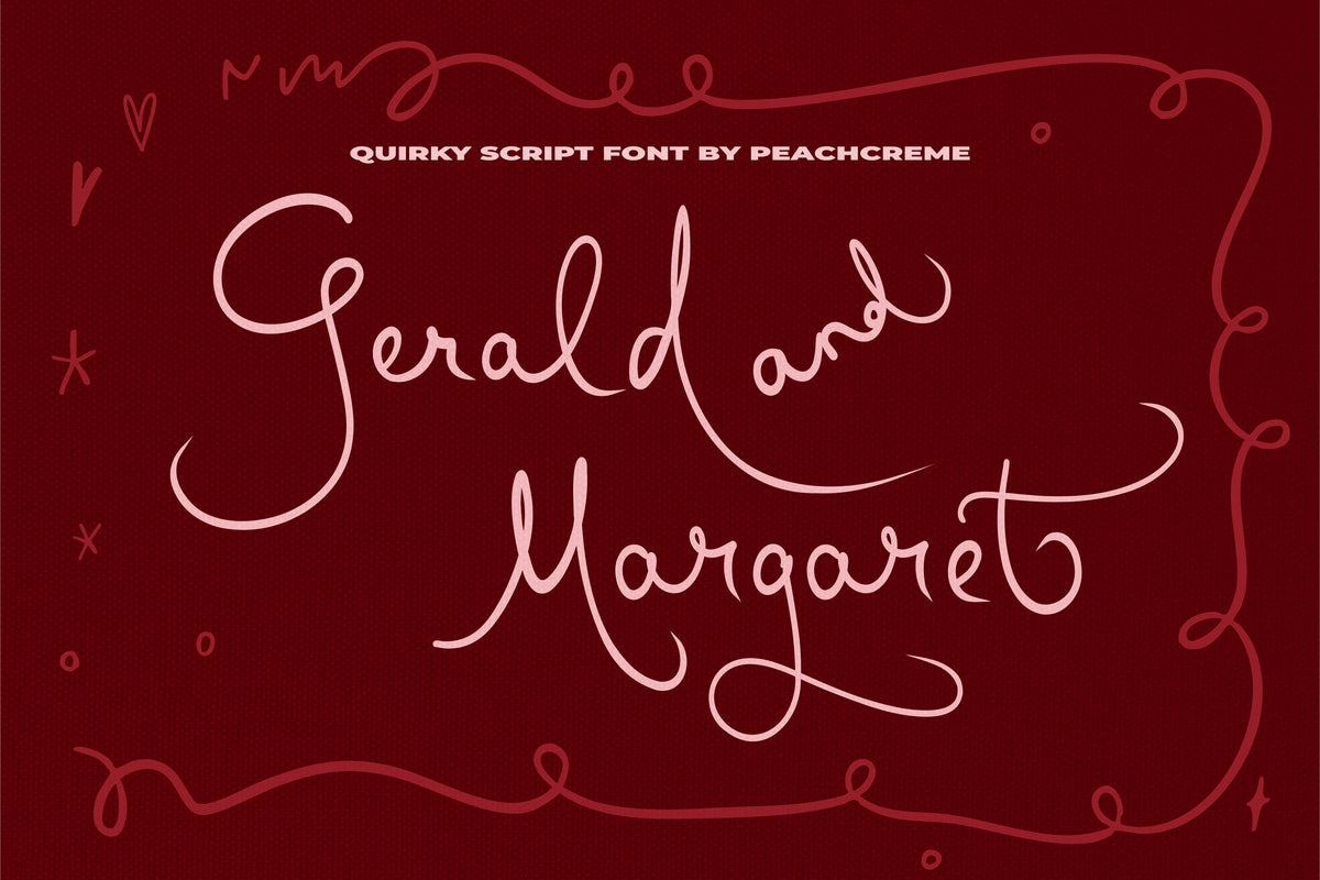 Gerald and Margaret // Quirky Font