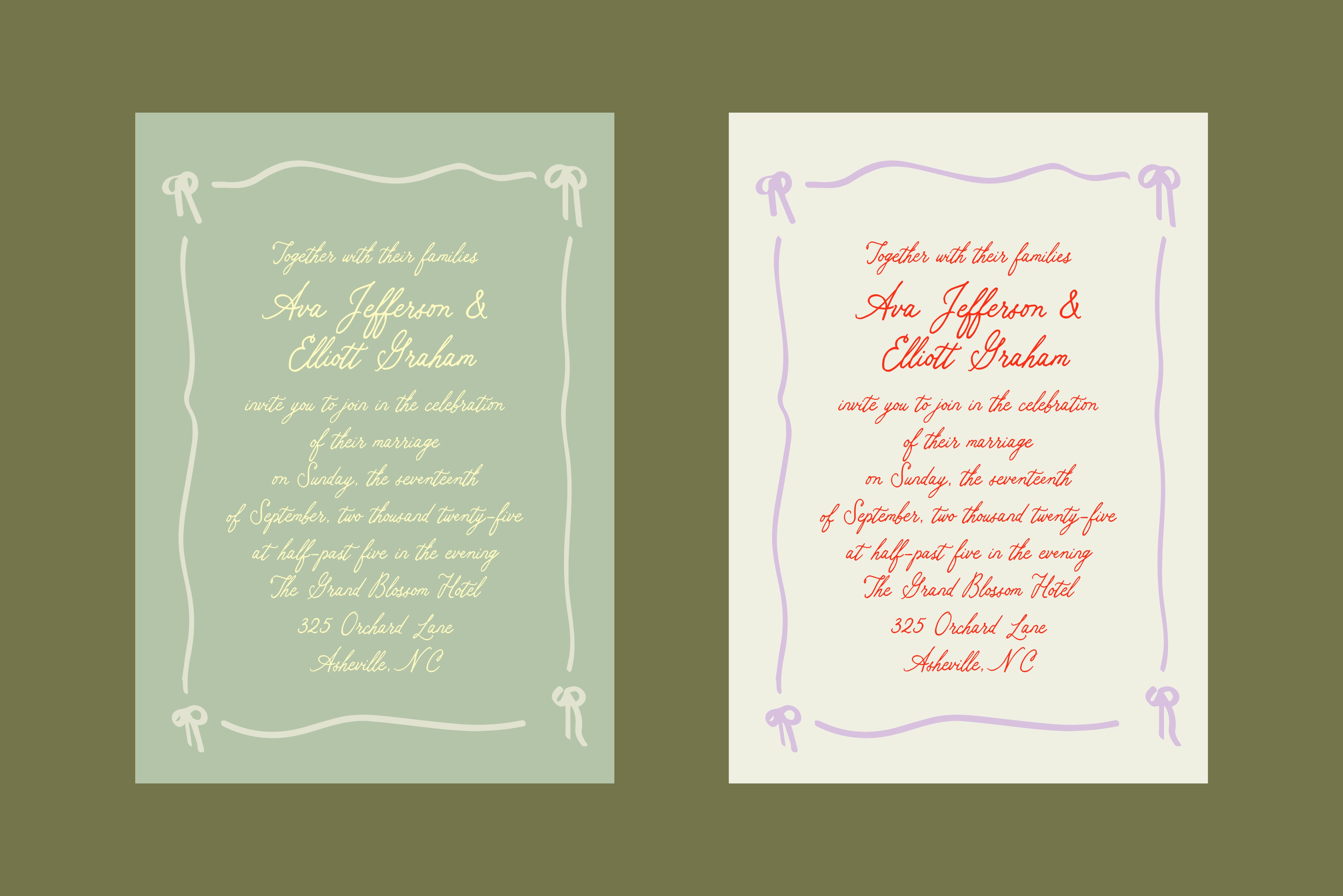 Somerset Garden // Handwritten font