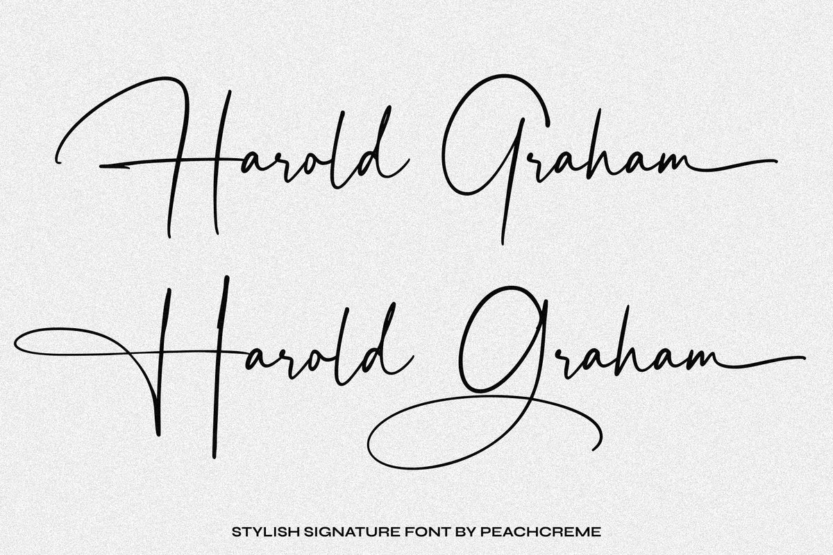 Harold Graham // Signature Font