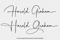 Harold Graham // Signature Font