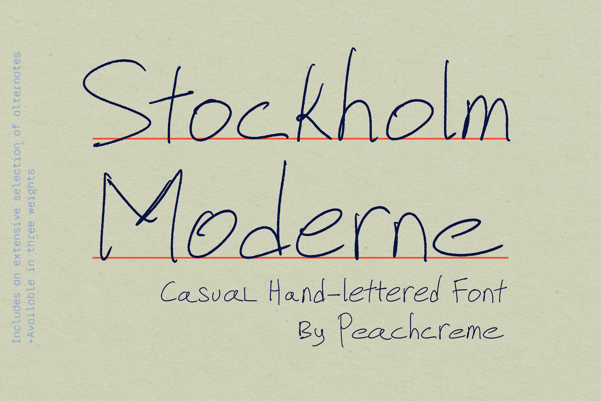 Stockholm Moderne // Casual Font