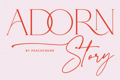 Adorn Story Font Duo