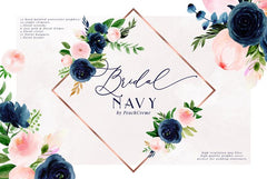 Bridal Navy // Watercolor Set