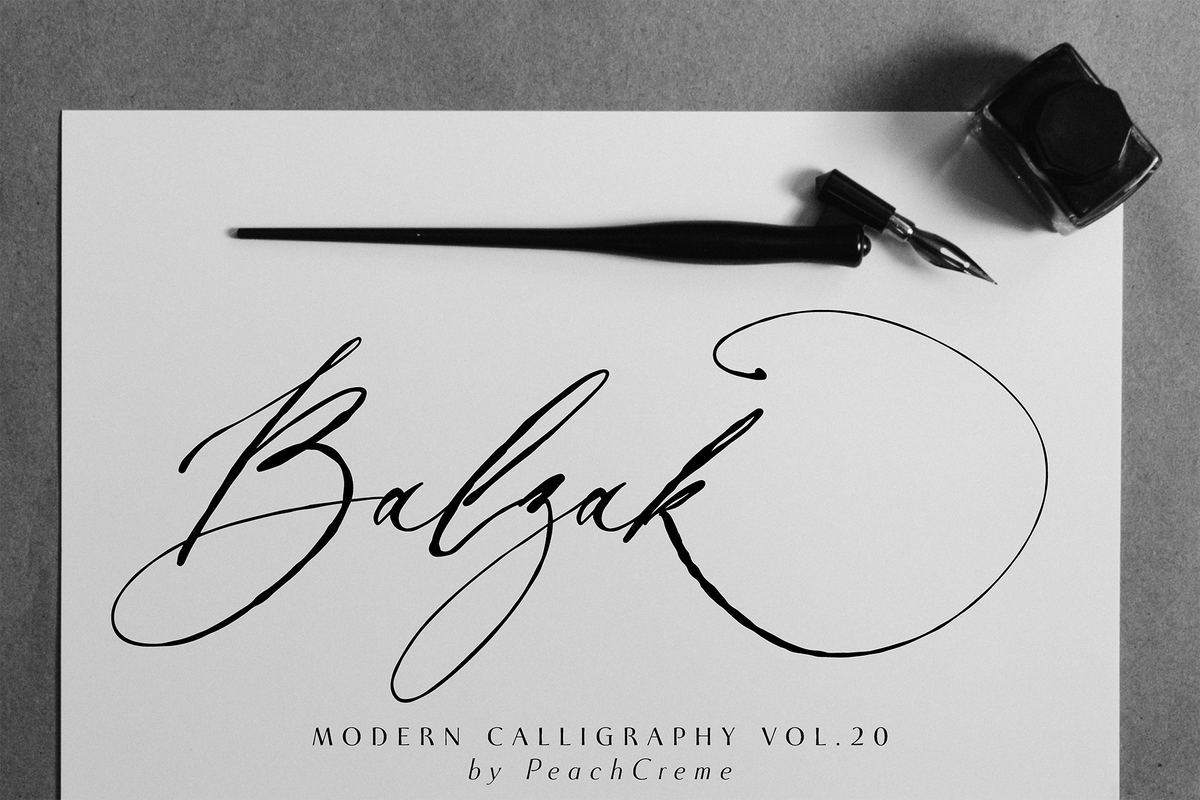 Balzak Organic Calligraphy , , - peachcreme.com