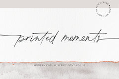 Printed Moments  Font