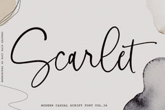 Scarlet Modern Script