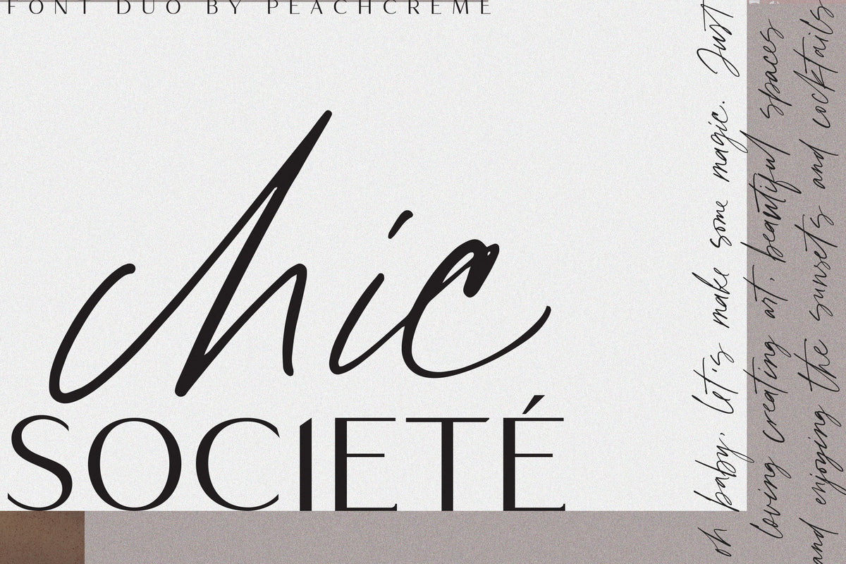 Chic Societe Font Duo