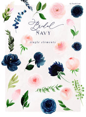 Bridal Navy // Watercolor Set