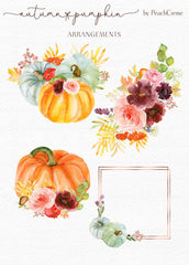 Autumn Pumpkin // Watercolor Set