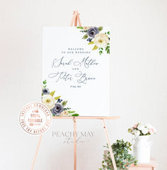 Wedding Welcome Sign Template 026