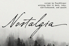 Nostalgia // vintage font