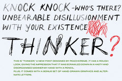 Thinker // Scribble Font