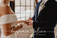 Adora Bella // Modern Heart Font