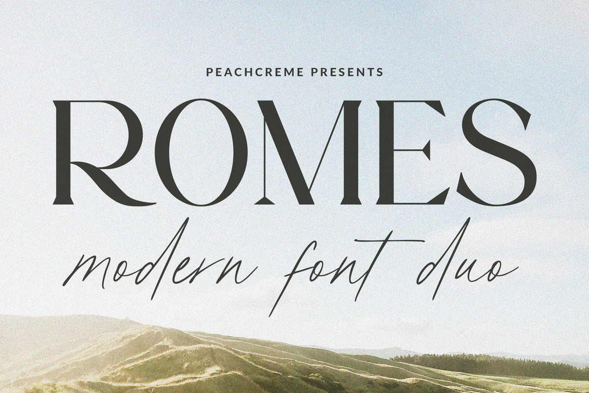 Romes // Modern Font Duo