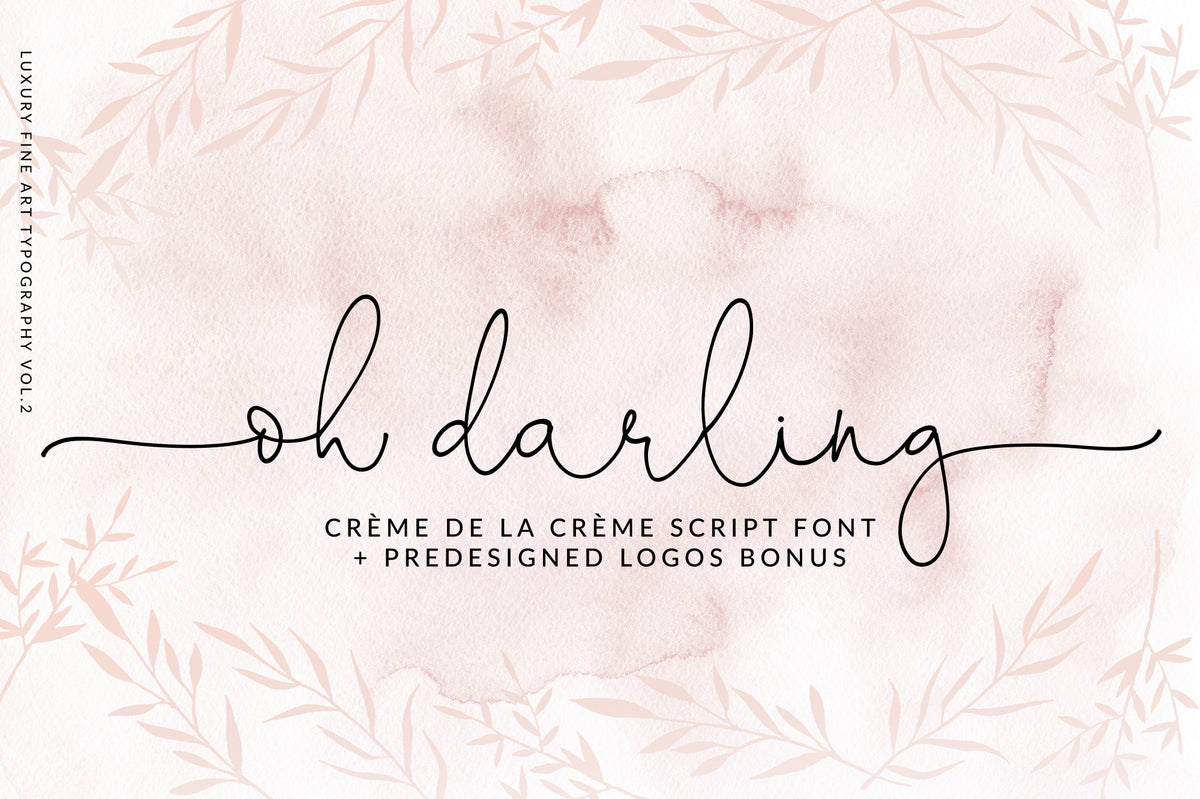 Oh Darling Script , , - peachcreme.com